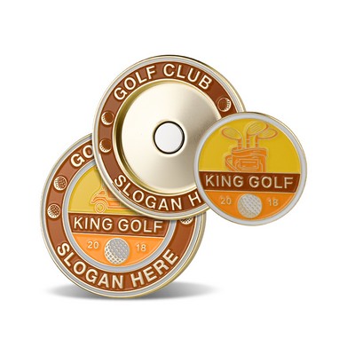 1.5" Soft Enamel Magnetic Ball Marker